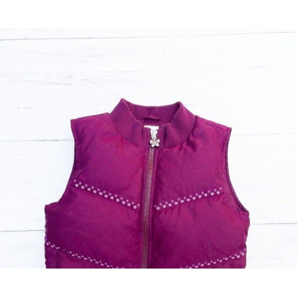 Girls Gymboree Down Puffer Vest Sz 5 - Picture 3 of 6